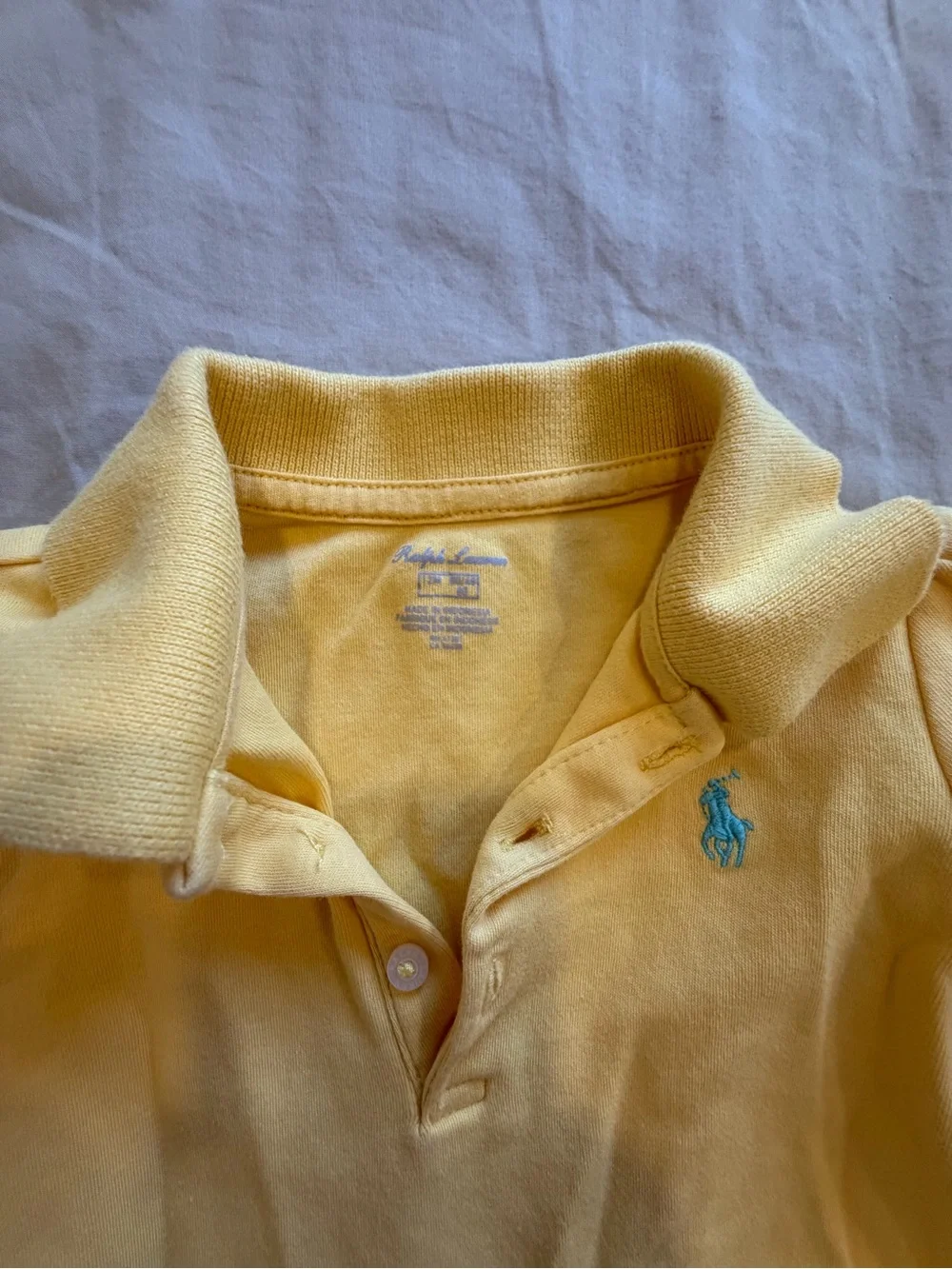 Ralph Lauren Yellow Ruffle Polo Dress with Matching Bloomer